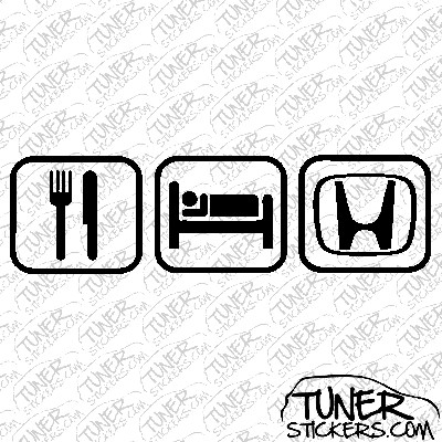 Eat sleep honda tattoo #4