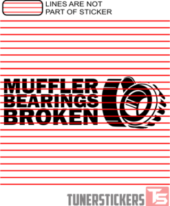 Muffler Bearings Broken