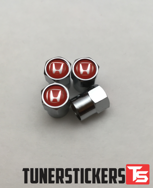 Honda Valve Caps (Red Top)