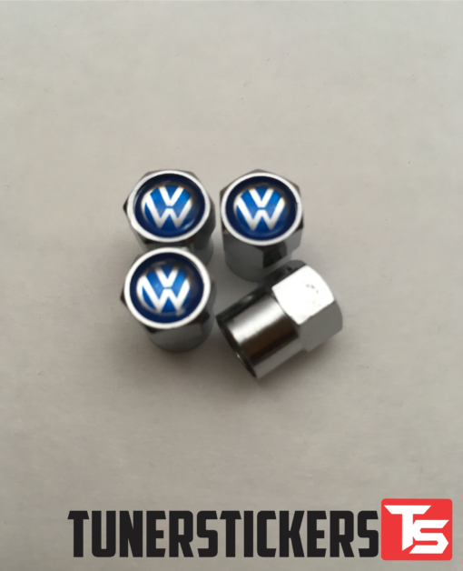 Volkswagen Valve Caps (Blue Top)