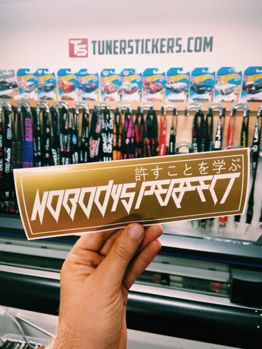 Nobodys Perfect Box Slap Sticker - Image 2