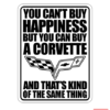 Corvette C6 Logo Happiness Sign